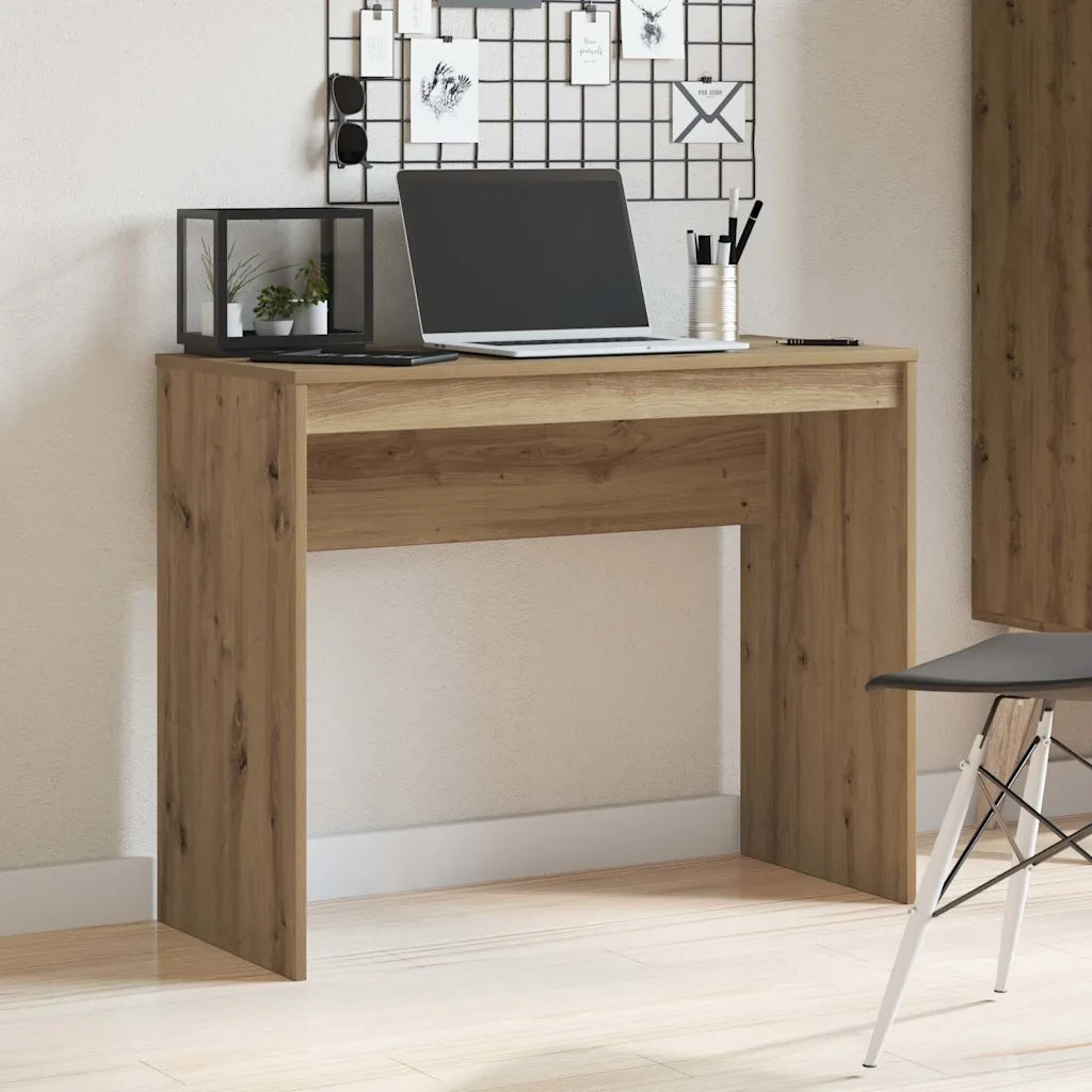 Scrivania | Tavolo da Ufficio Rovere Artigianale 90x40x72 cm in Legno Multistrato