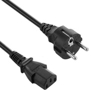 Cavo di alimentazione per monitor o proiettore 18 m | Con connettore C13 a contatto aghi con connettore geerd | Cavo di alimentazione per computer con connessione a 3 poli