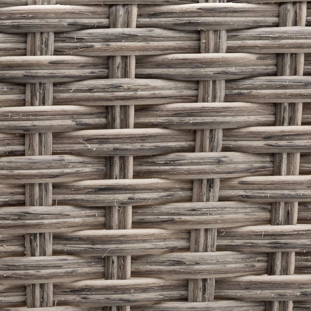 ® 2x Fioriera Balcone 60cm 11L Rattan Supporto Esterno Interno Resistente agli Agenti Atmosferici e ai Raggi UV Rimovibile Ringhiera Vaso Portafiori Rettangolare Fiori Piante Crema