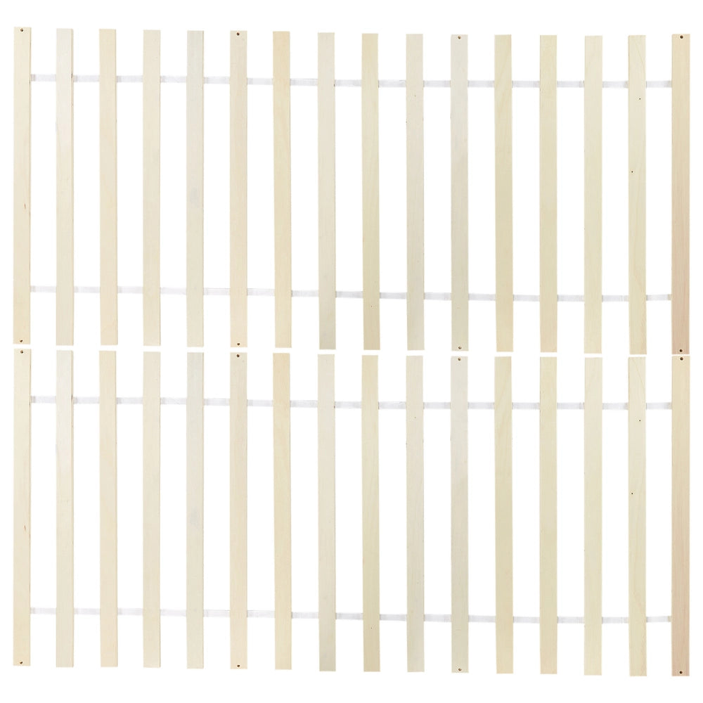 Letto in Legno di pino Chiaro con Rete a Doghe Stile Classico 160 x 200 cm
