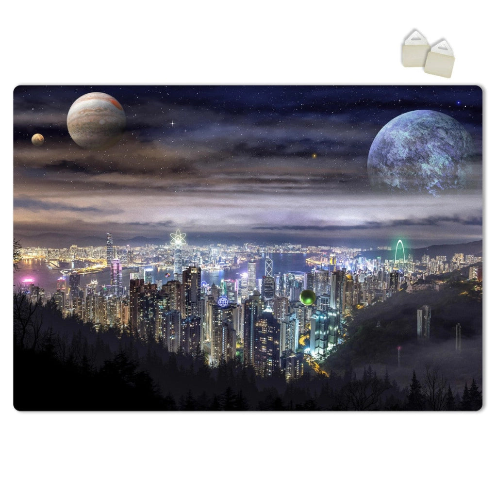 PLANET CITY- POSTER in PVC da 3mm Misura: 70x100 cm