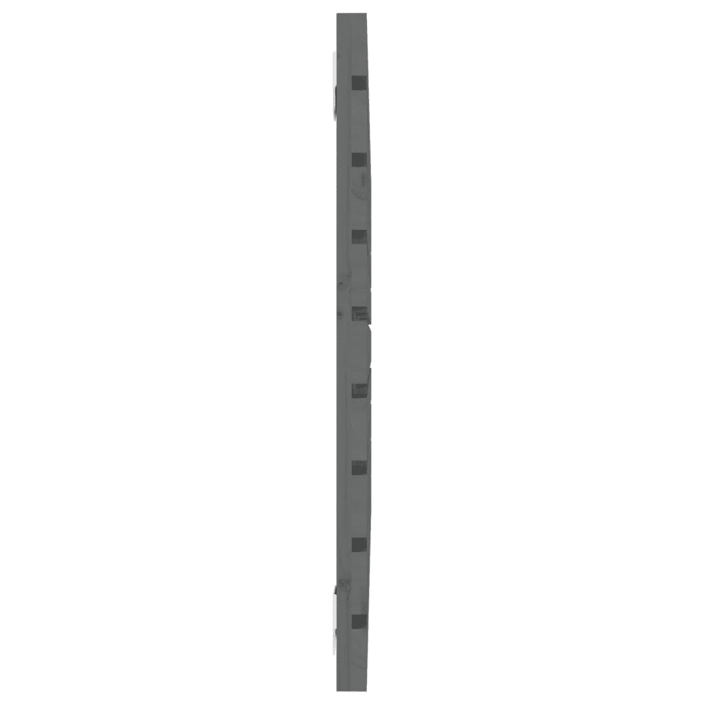 Testiera da Parete Grigia 106x3x63 cm in Legno Massello di Pino