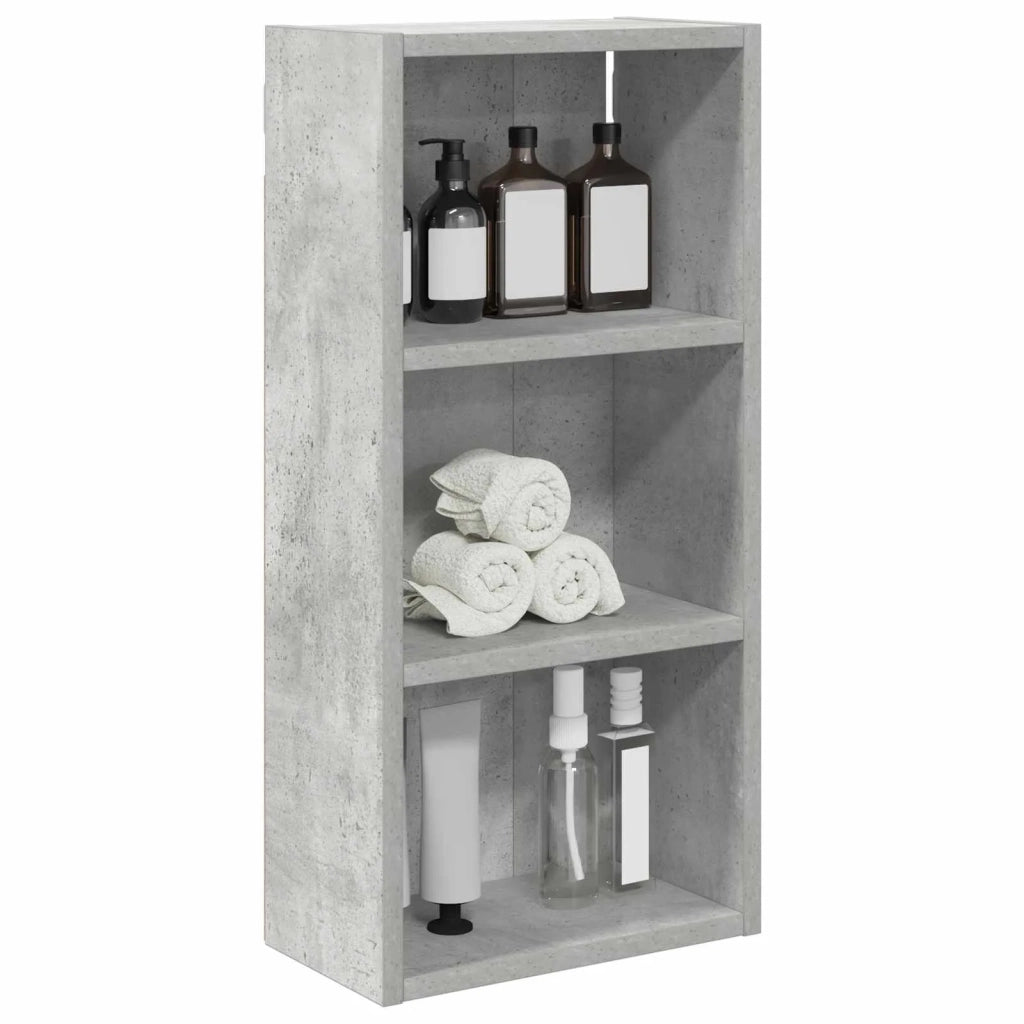 Armadio da bagno a muro Grigio Cemento 30 x 16 x 62,5 cm 889338