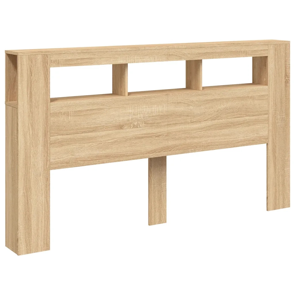 Testiera | Testata LED Rovere Sonoma 180x18,5x103,5 cm Legno Multistrato