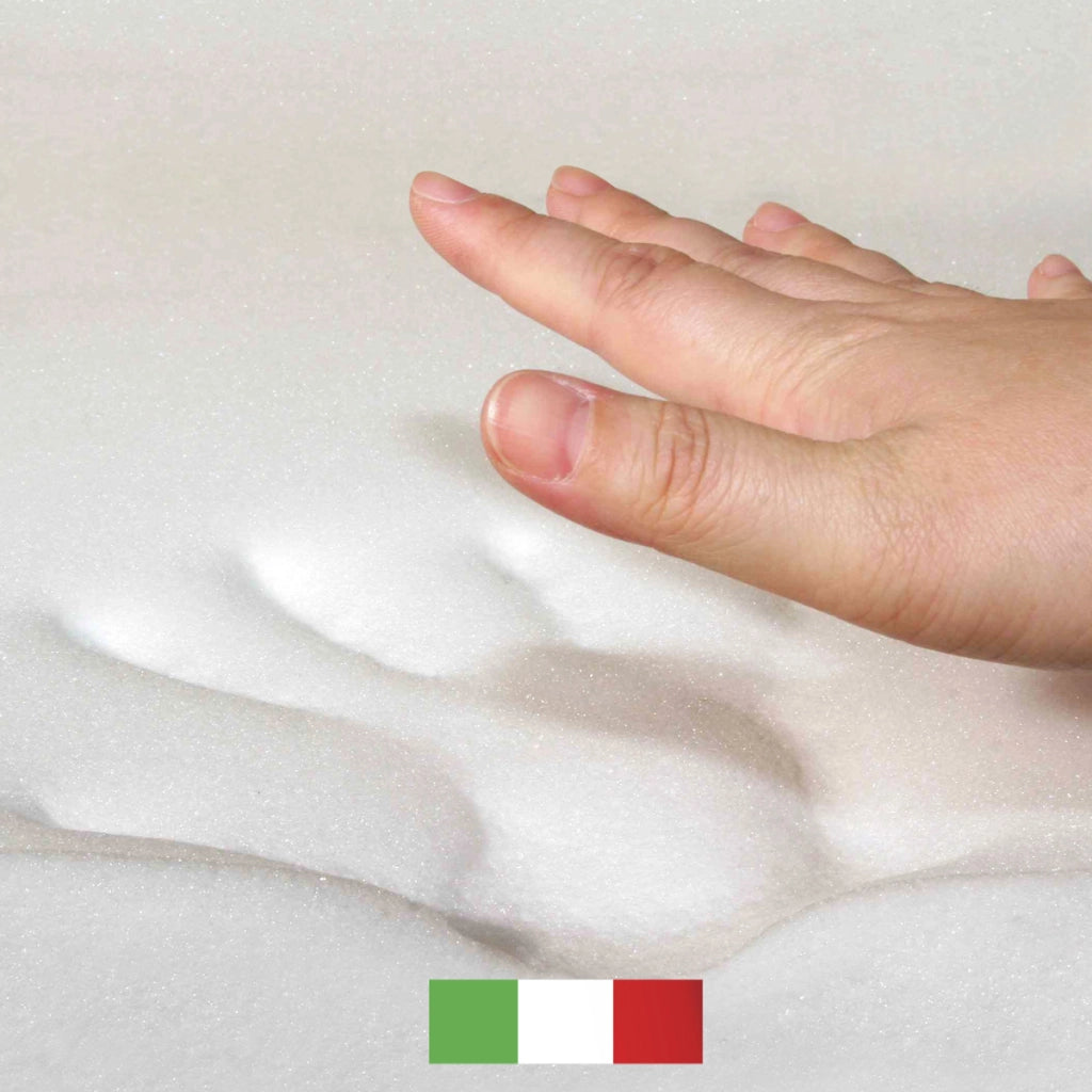 Topper MEMORY + Topper RIGIDO ORTOPEDICO ALTO 6 cm | TOPPER MEMORY e RIGIDO Piazza e mezzo 130X190 Cm | Materasso con tessuto SFODERABILE | Topper doppia rigiditï¿½ - MOD. FOX H6