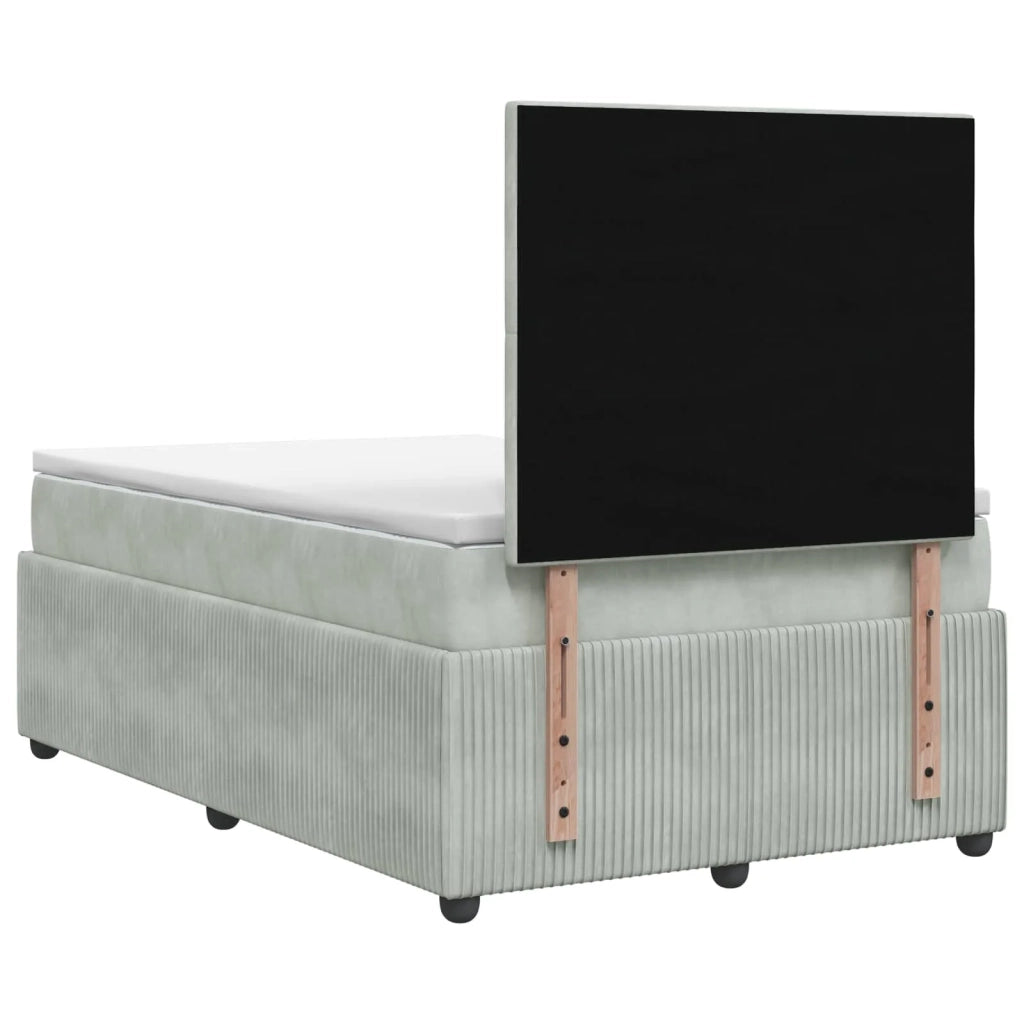 Letto box spring con materasso Grigio Chiaro 120 x 200 cm 3454577