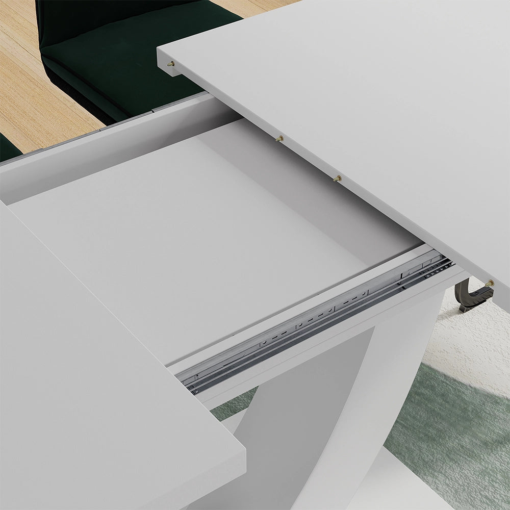 Vicco tavolo da pranzo allungabile Bianco 120 x 80 cm Estensibile