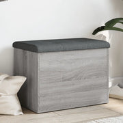 Panca Portaoggetti-Sgabello-Panca con Contenitore Grigio Sonoma 62x42x45 cm Legno Multistrato