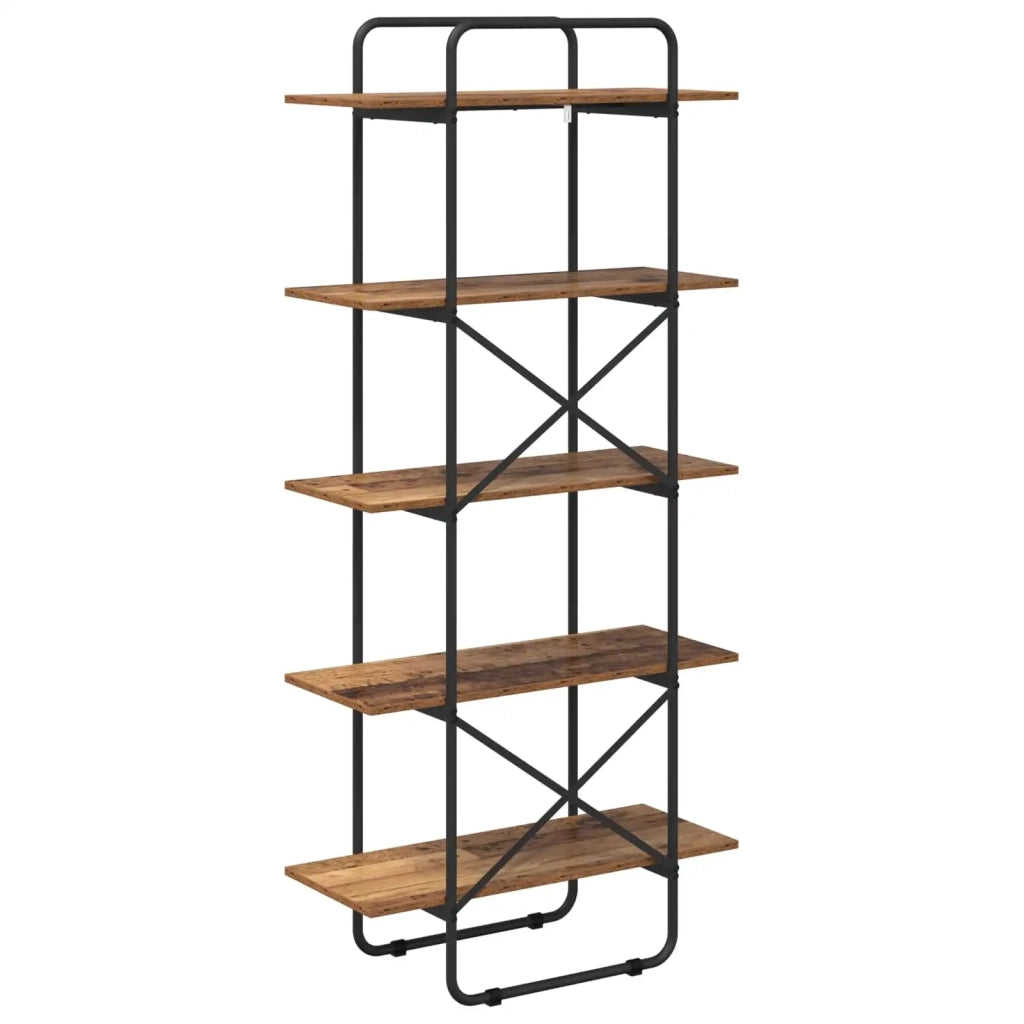 Libreria 5 livelli 80 x 35 x 175,5 cm PB Legno di quercia 8007808