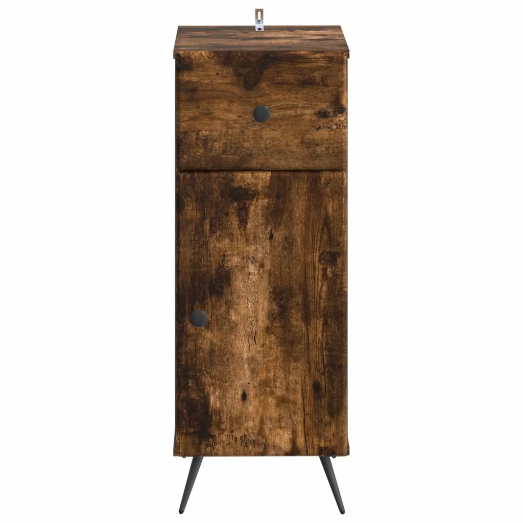 Mobiletto da Bagno BREDA Rovere Fumo 30 x 31 x 80 cm 897490
