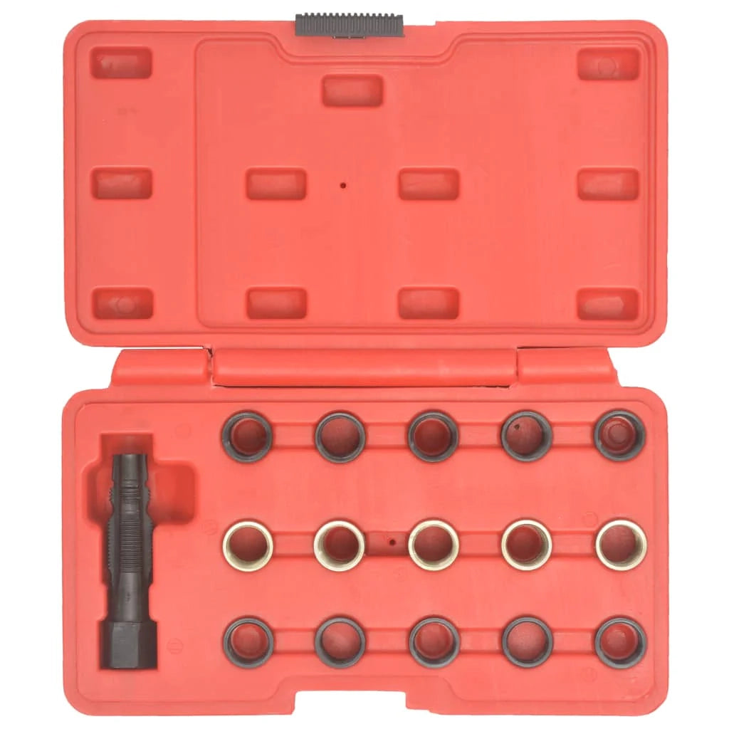 Kit di riparazione filettature candelette 16 pezzi M14x1,25 officina auto 02_0004088