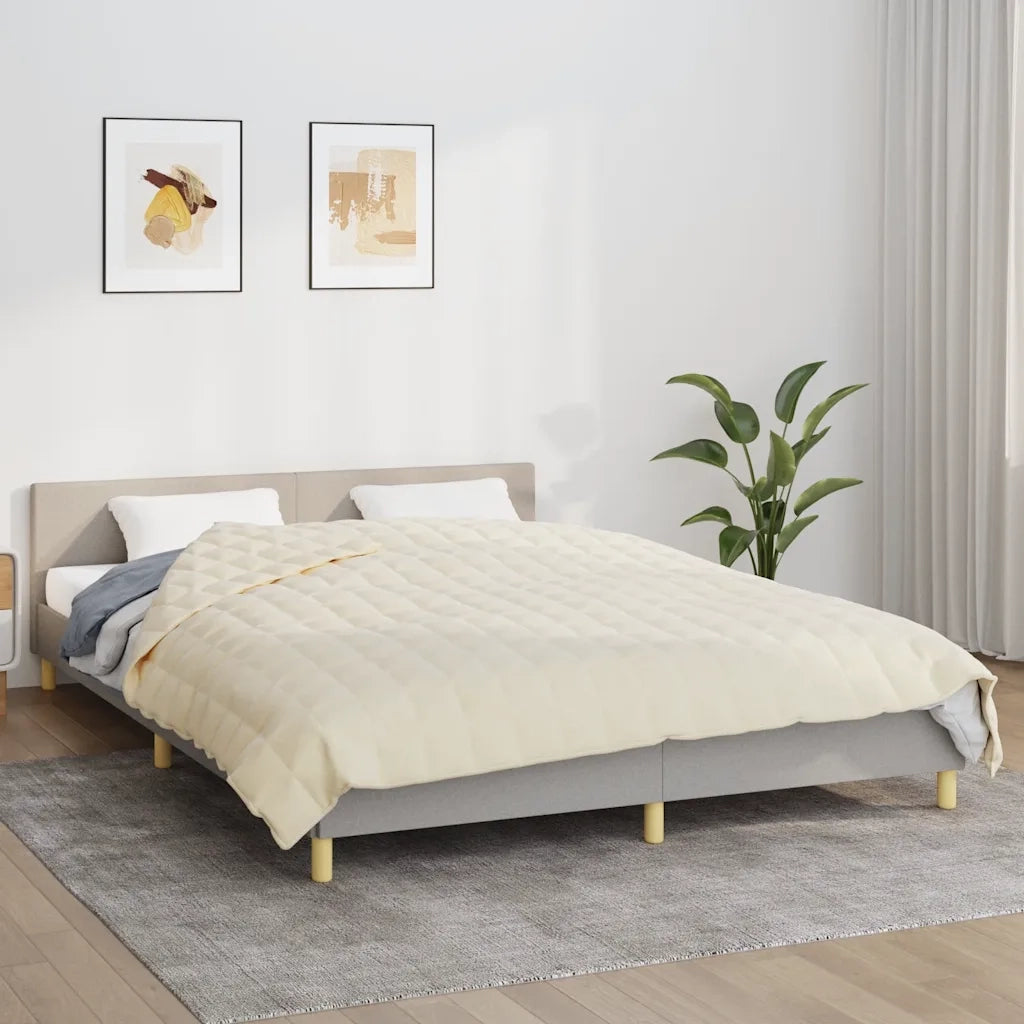 Coperta Ponderata Crema Chiaro 220x235 cm 15 kg Tessutocod mxl 127932