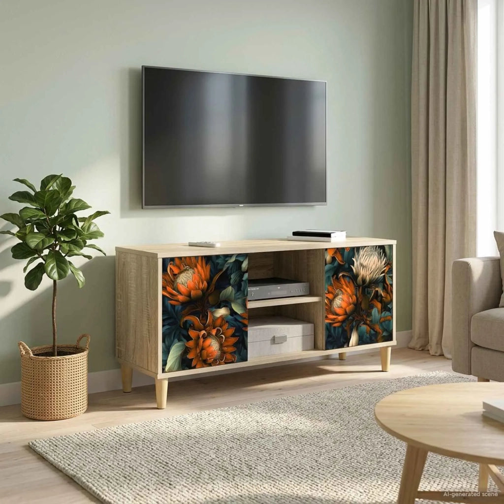 Mobile TV LOCHEM 102 x 33 x 50 cm Sonoma Legno ingegnerizzato 8007030