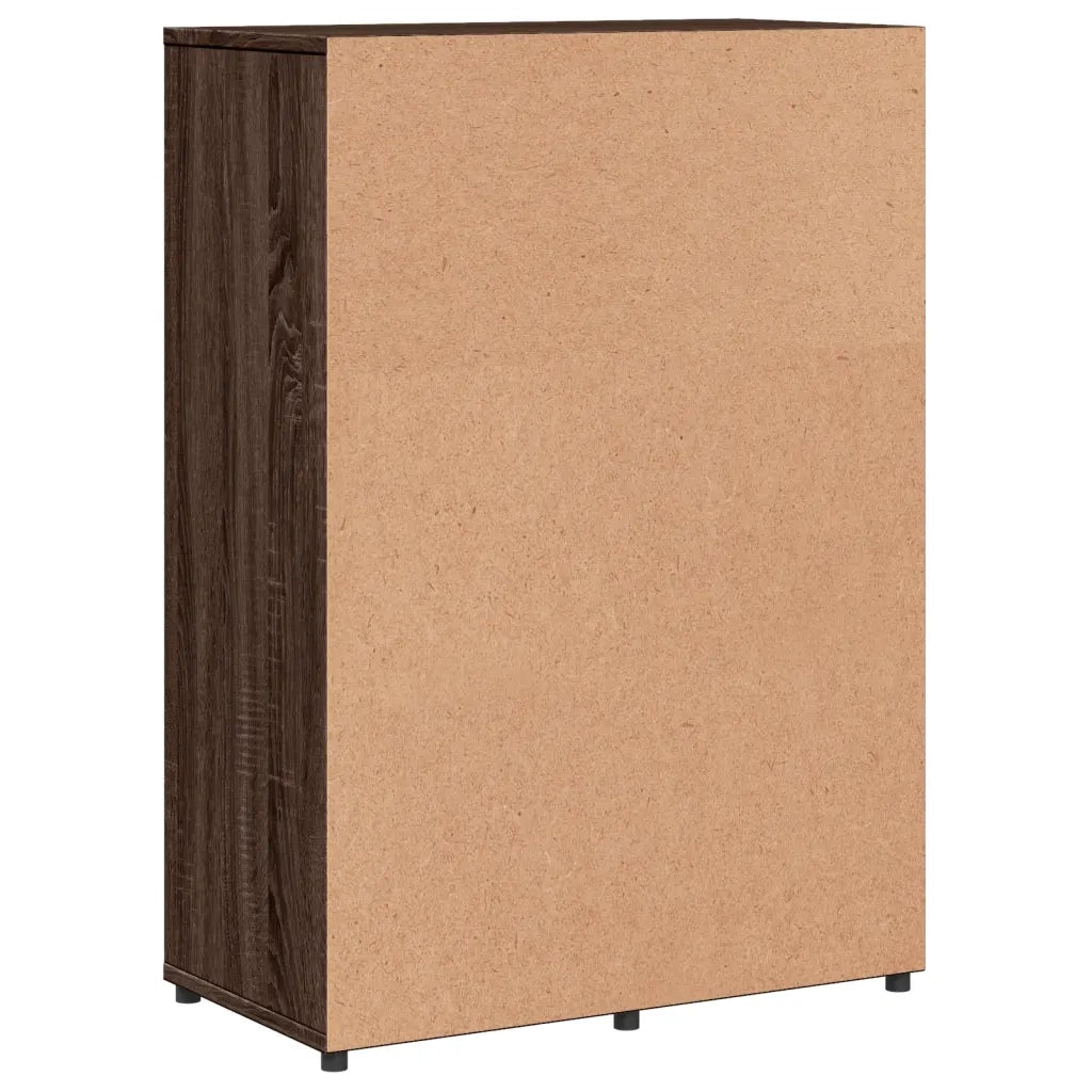 Credenza Rovere Marrone 60x31x84 cm in Legno Multistrato 840512