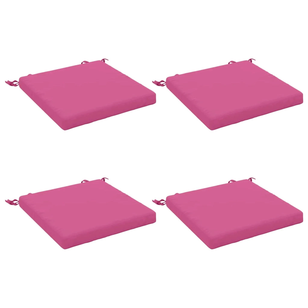 Cuscini per Sedia in 4 Pezzi SOEST 4 pz 100% Poliestere Rosa 944464