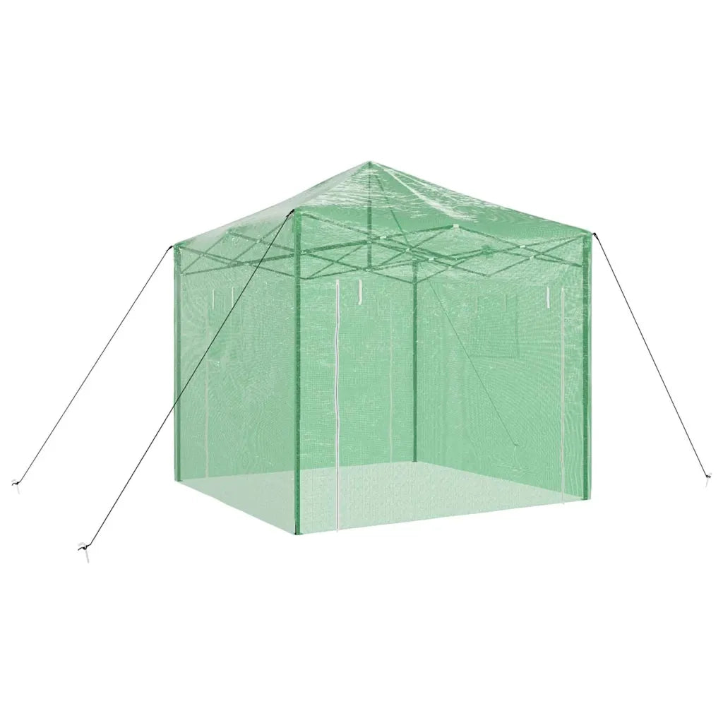vidaXL Serra con tetto Verde 290 x 290 x 315 cm Acciaio