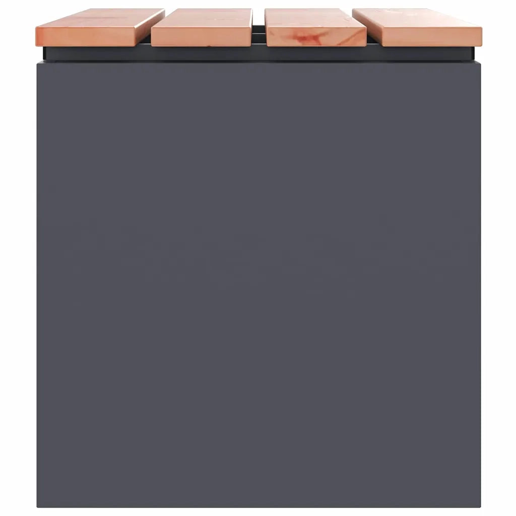 Panchina da giardino 1-Numero di posti 60 x 40 x 43 cm Acciaio 874893