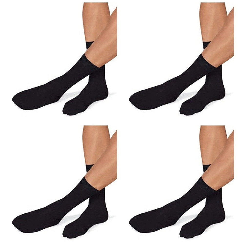 Trade Shop - 12/24 Paia Calzini Uomo Mezza Gamba Tinta Unita Cotone Caldo Taglia Da 40 Alla 46 -