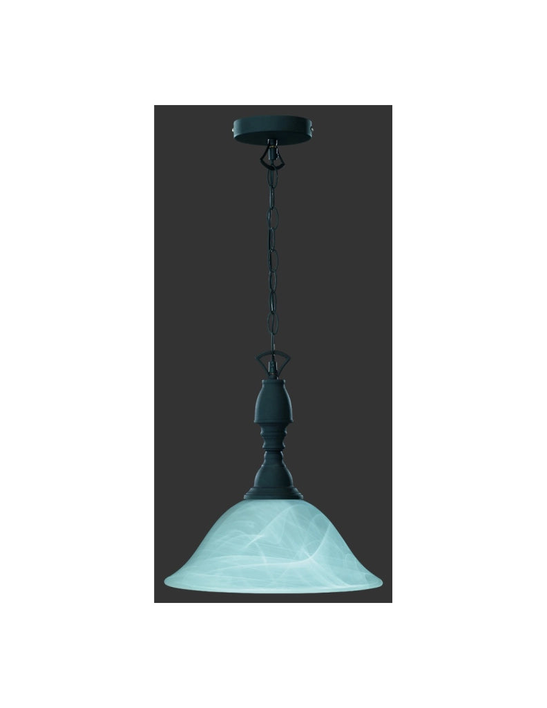 Sospensione Rustico Country Ruggine 1xE27 Ø33 cm Trio Lighting