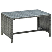 Tavolino da CaffÃ¨ Antracite 70x40x38 cm in Polyrattan cod mxl 29735
