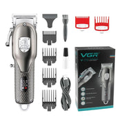 Trade Shop - Tagliacapelli Senza Fili Display Digitale Elettrico Batteria Ricaricabile V-276 -