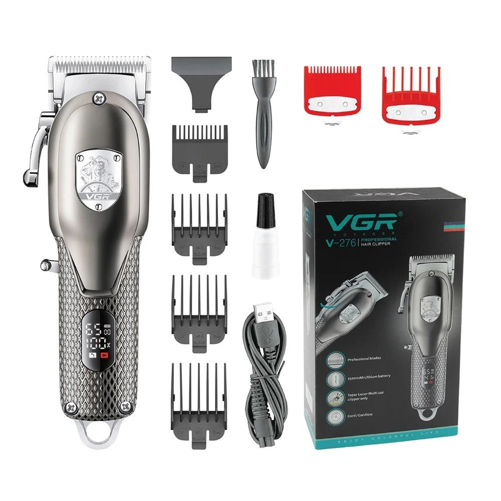 Trade Shop - Tagliacapelli Senza Fili Display Digitale Elettrico Batteria Ricaricabile V-276 -