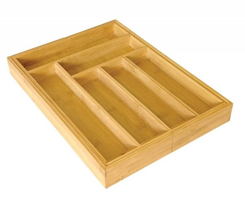 Kinghoff KH-1501 Organizer per cassetti in bambù per utensili da cucina