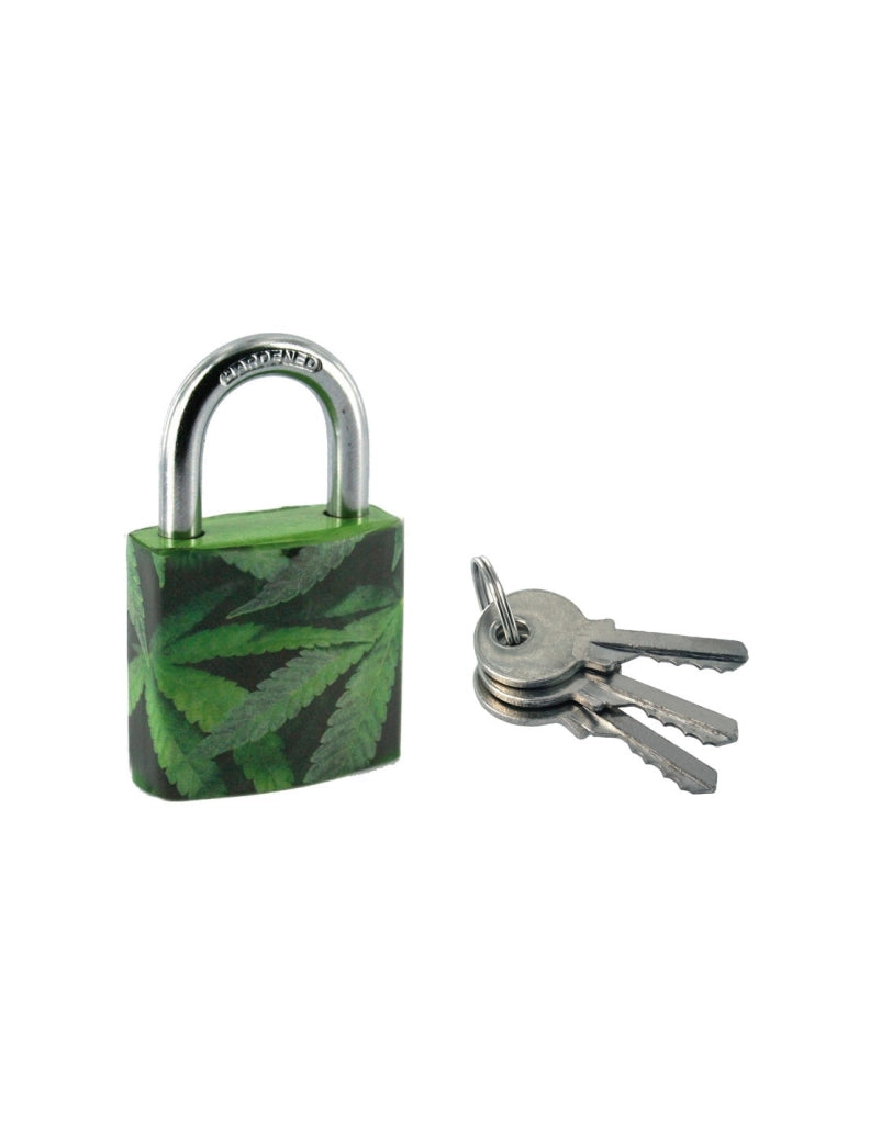 Lucchetto Legalize Cannabis, acciaio, interno, arco in acciaio, 30 mm, 2 chiavi – THIRARD