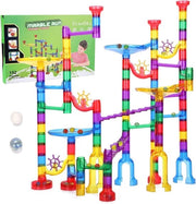 Set di Piste a Biliardo da 152 Pezzi con Cordoni Multicolor - Giochi Educativi per Bambini 4+