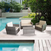 Salotto da giardino WRS066G rattan grigio WRS066G EFFEZ
