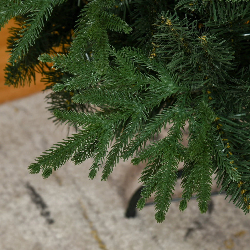 Albero di Natale artificiale, abete, aspetto realistico, montaggio rapido, plastica, verde, 114 x 114 x 180 cm