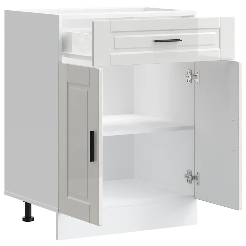 Base da Cucina Porto Bianco Lucido in Legno Multistrato 853969