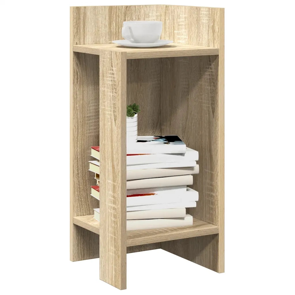 Tavolini Laterali 2pz con Ripiano Rovere Sonoma 25,5x27x60 cm 858547