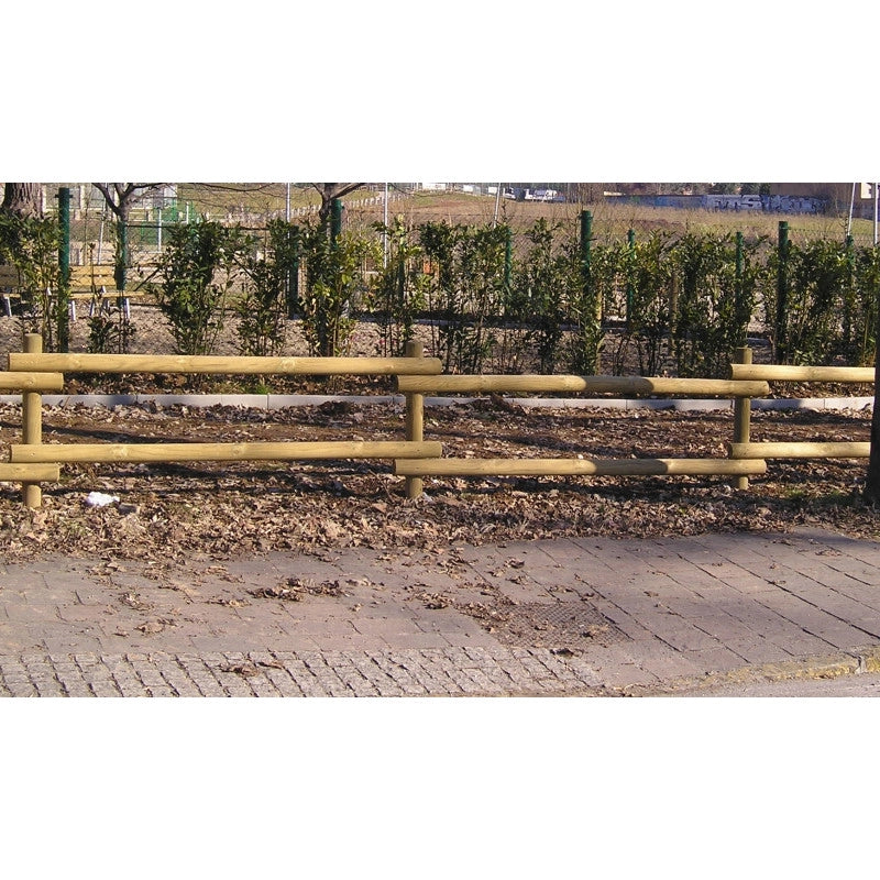 Mezzi pali in legno impregnato 20 pezzi diametro 8 cm lunghezza 250 cm per recinzioni giardino - Esterni da Vivere