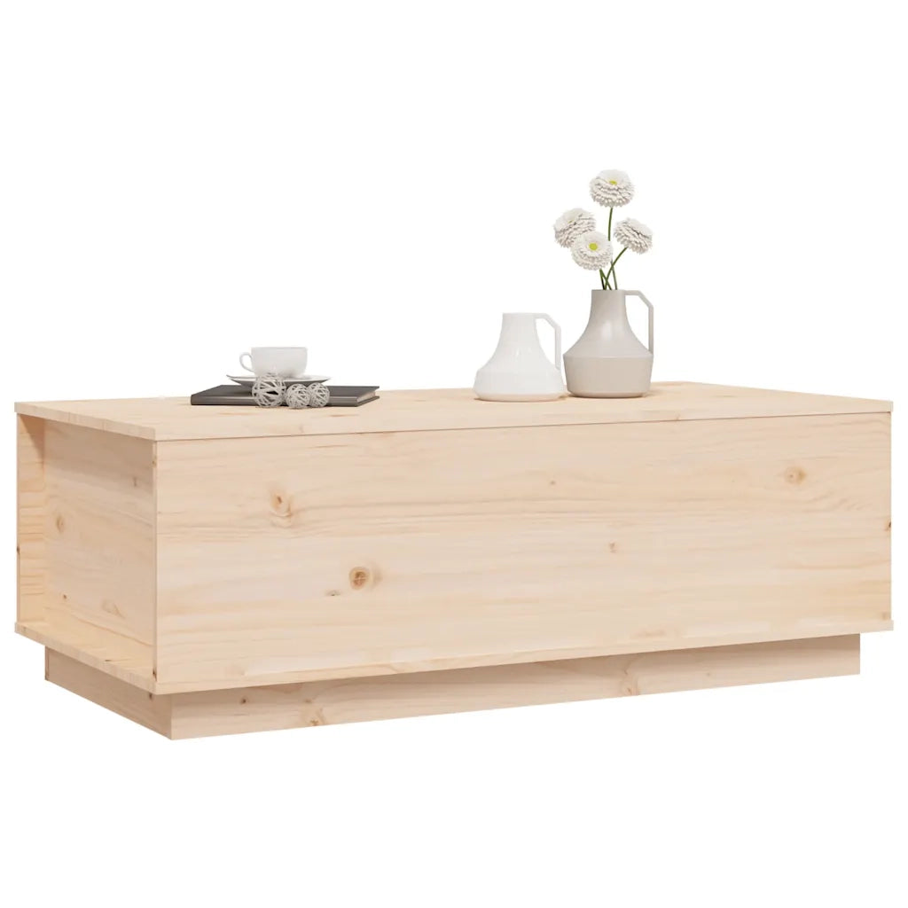 Tavolino da Salotto 100x50x35 cm in Legno Massello di Pino 813420