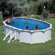 Piscina Fuori Terra In Acciaio Ovale 500 X 300 X H132Cm Con Filtro A Sabbia A Scaletta