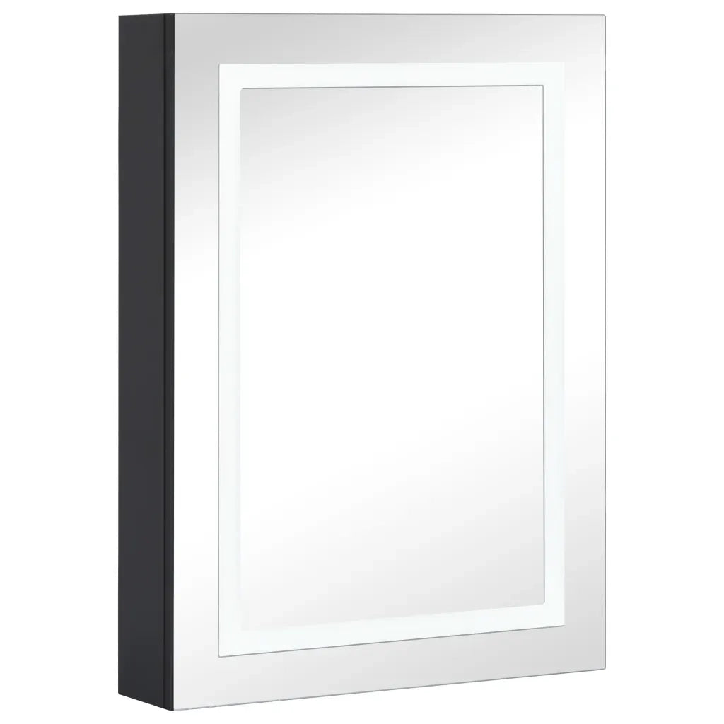 Armadietto Bagno con Specchio e LED 50x13x70 cm cod mxl 78698