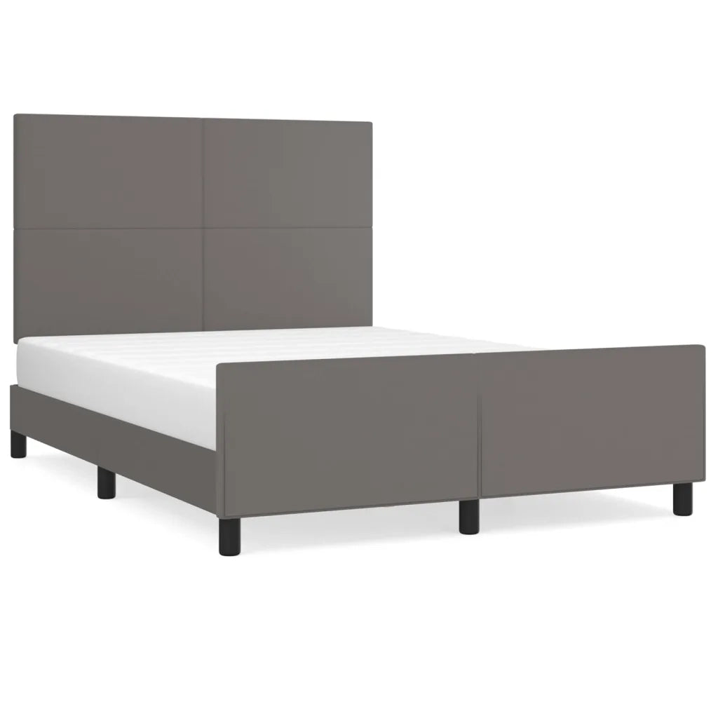 Giroletto con Testiera Crema 140x190 cm in Similpelle 3125449