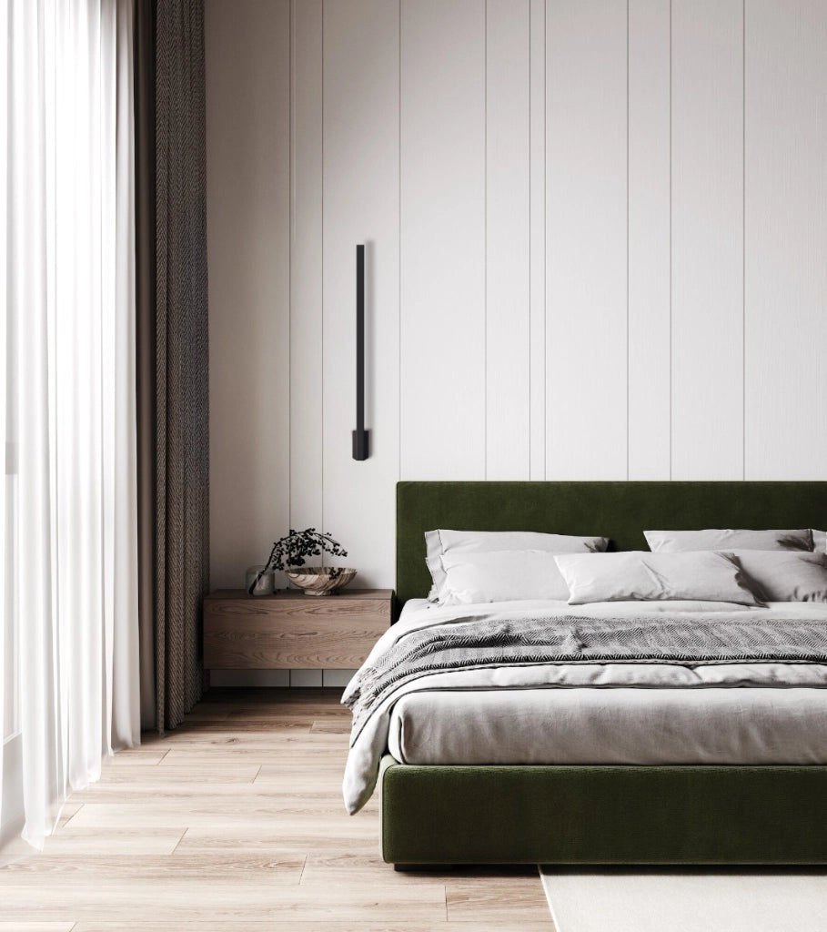 Applique esterna lineare nera 90cm LED 8W IP54 Kanlux