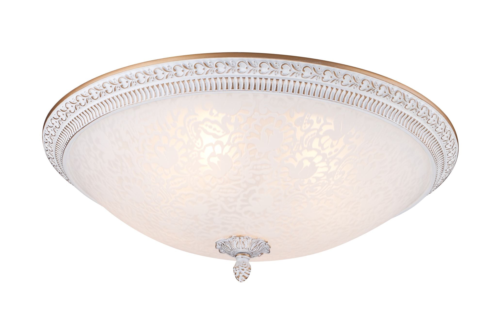 Plafoniera Ceiling & Wall in Metallo Pascal Bianco con Oro