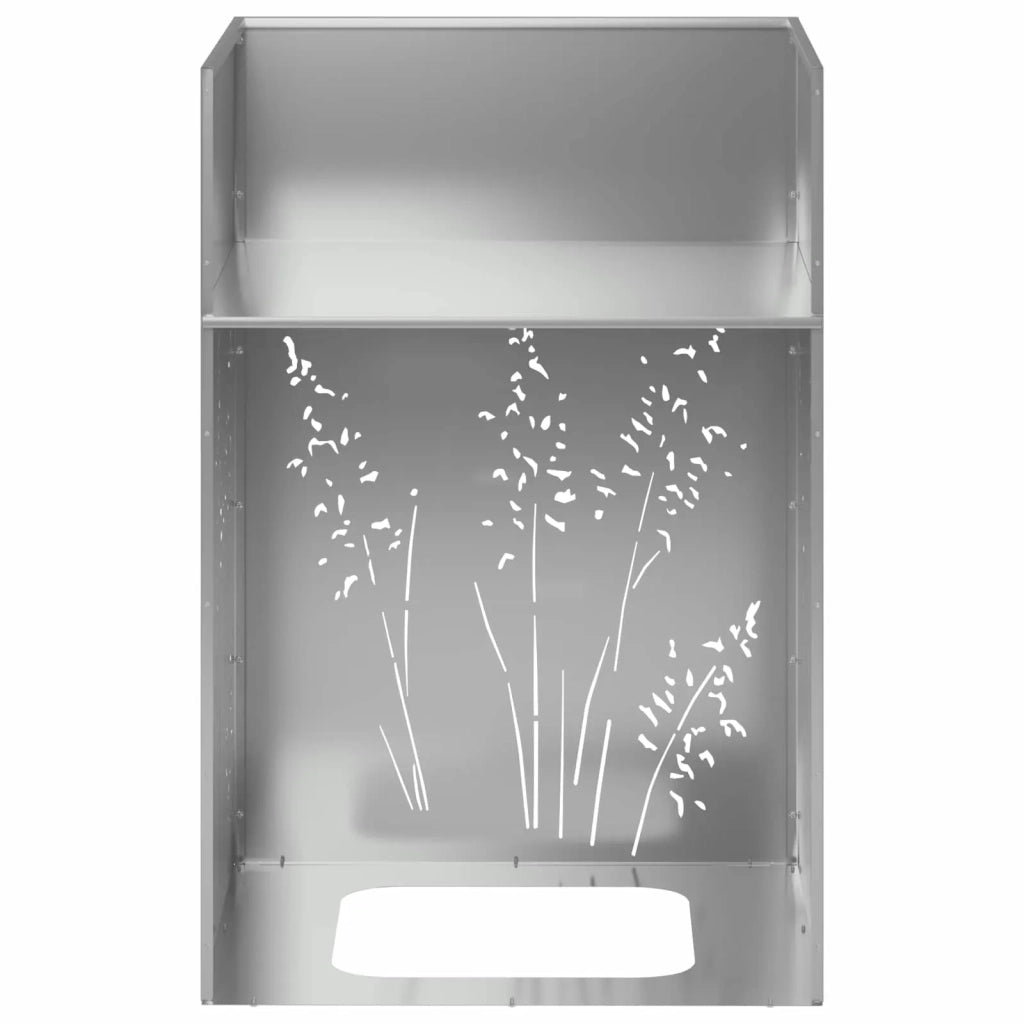 Vaso da giardino 2 pz Argento 50 x 50 x 75 cm Acciaio zincato 8005775