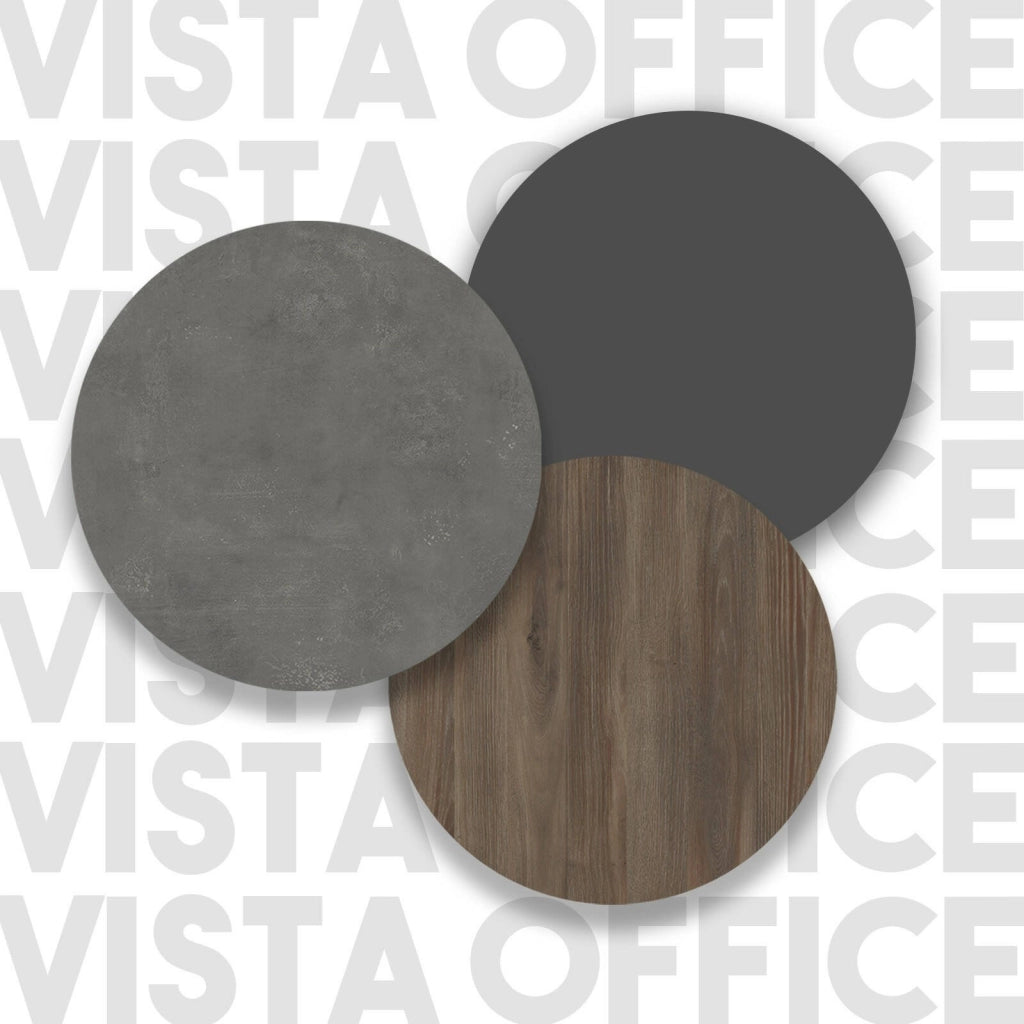 Cecima, Scrivania Materiale Piano in Legno Nobilitato, 89.5x180x75h cm Marrone