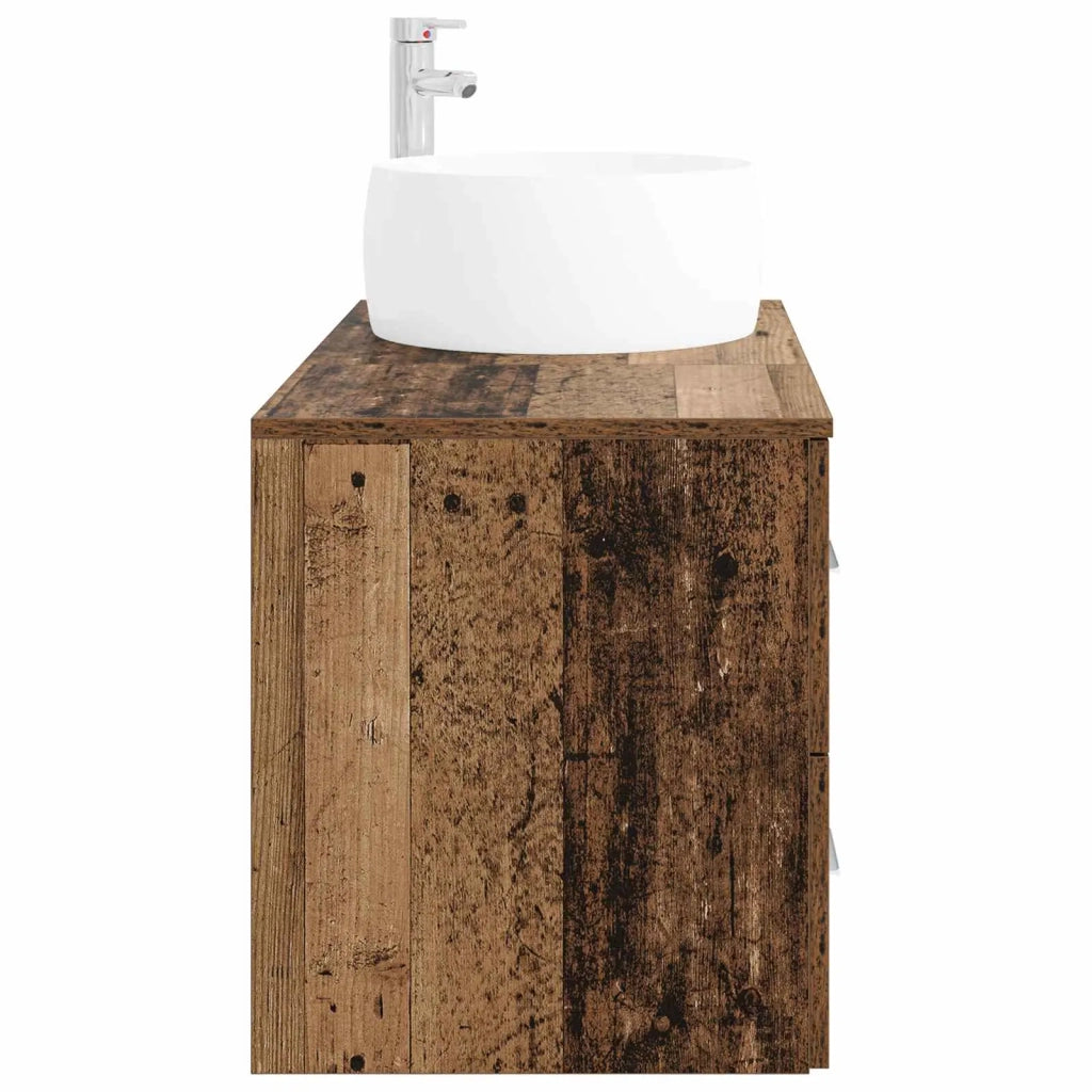 Set di mobili per il bagno 2 pz Legno antico 3404006