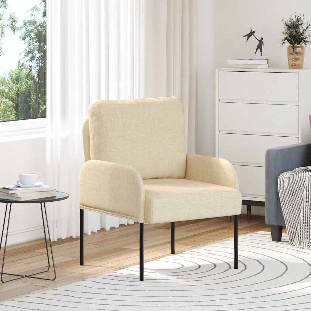 Divani con cuscino 55cm Crema Legno compensato