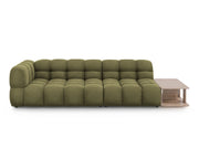 Cosmopolitan Design - Divano modulare destro "Sky" 4 posti in velluto verde chiaro 