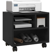 Scrivania con Cassetti e Ruote ¨C Zephmum ¨C 40x30x36cm Nero