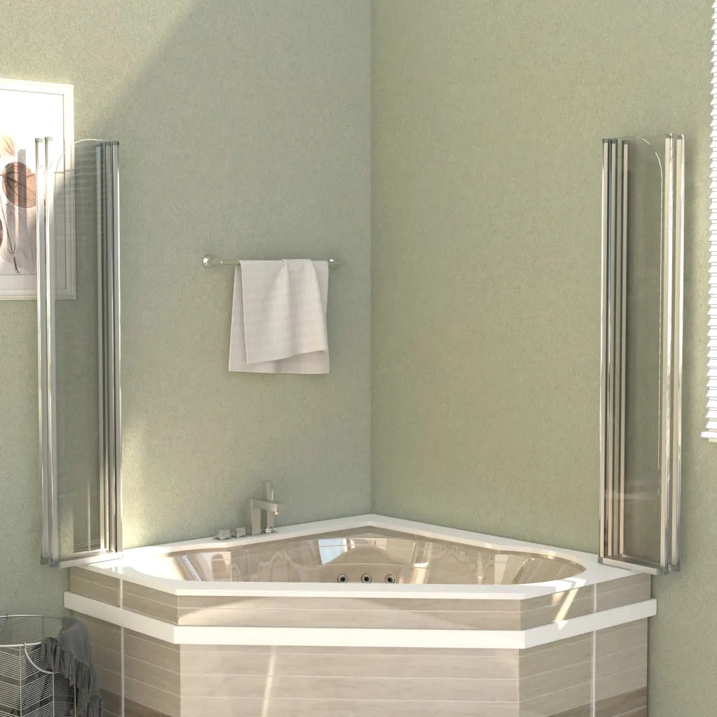 Cabina da Bagno 120x140 cm in Vetro Temperato 146224