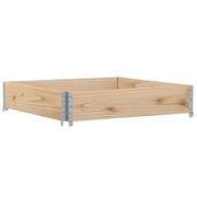 Fioriera | Cassetta per fiori | Vaso da Giardino 100x100 cm in Legno Massello di Pino