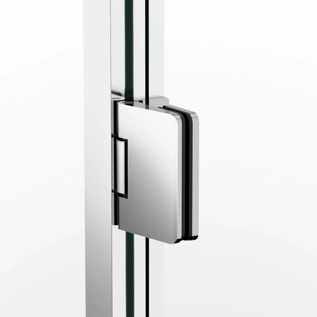 Box doccia angolare GLASS pieghevole + laterale fisso 60 (30+30)x90 cm cromo trasparente