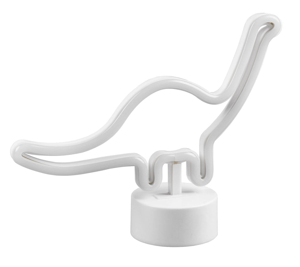 Lampada da Tavolo da Interno a LED in Plastica Bianco
